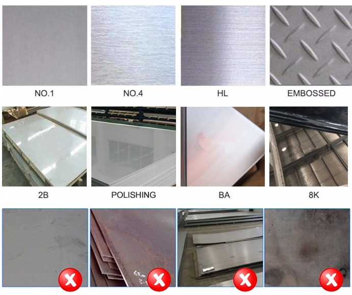 AISI 201 304 430 904 Edelstahl-Platten-Preis 316L/2b Stahlblech Inox 316 Superduplex