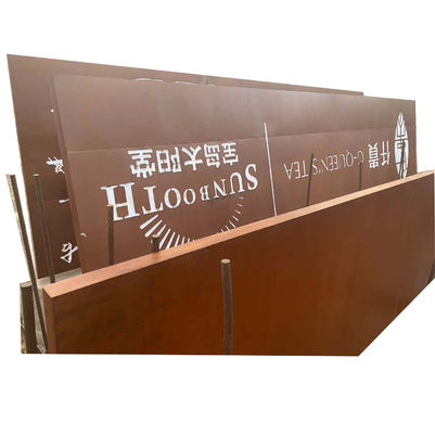 0.8-1.2mm A588 Corten LÄRM Stahlplatten-0.6m-3Ms AISI ASTM