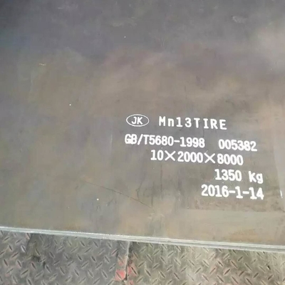 Warmgewalzte verschleißfeste Stahlplatte Mn13 mit hohem Mangangehalt