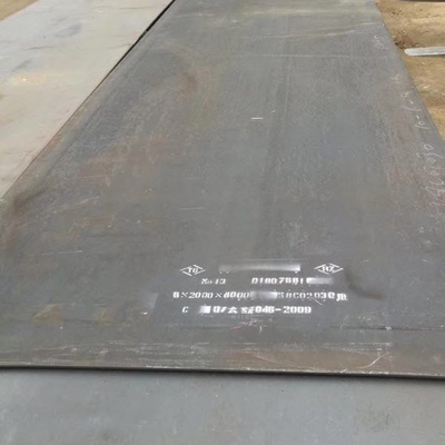 Verschleißplatte aus Manganstahl Mn13 65 HRC 150 mm Dicke