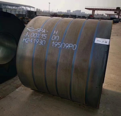 Wetterfeste Karbonstahlplatte A588 Spa-H Corten 150 mm